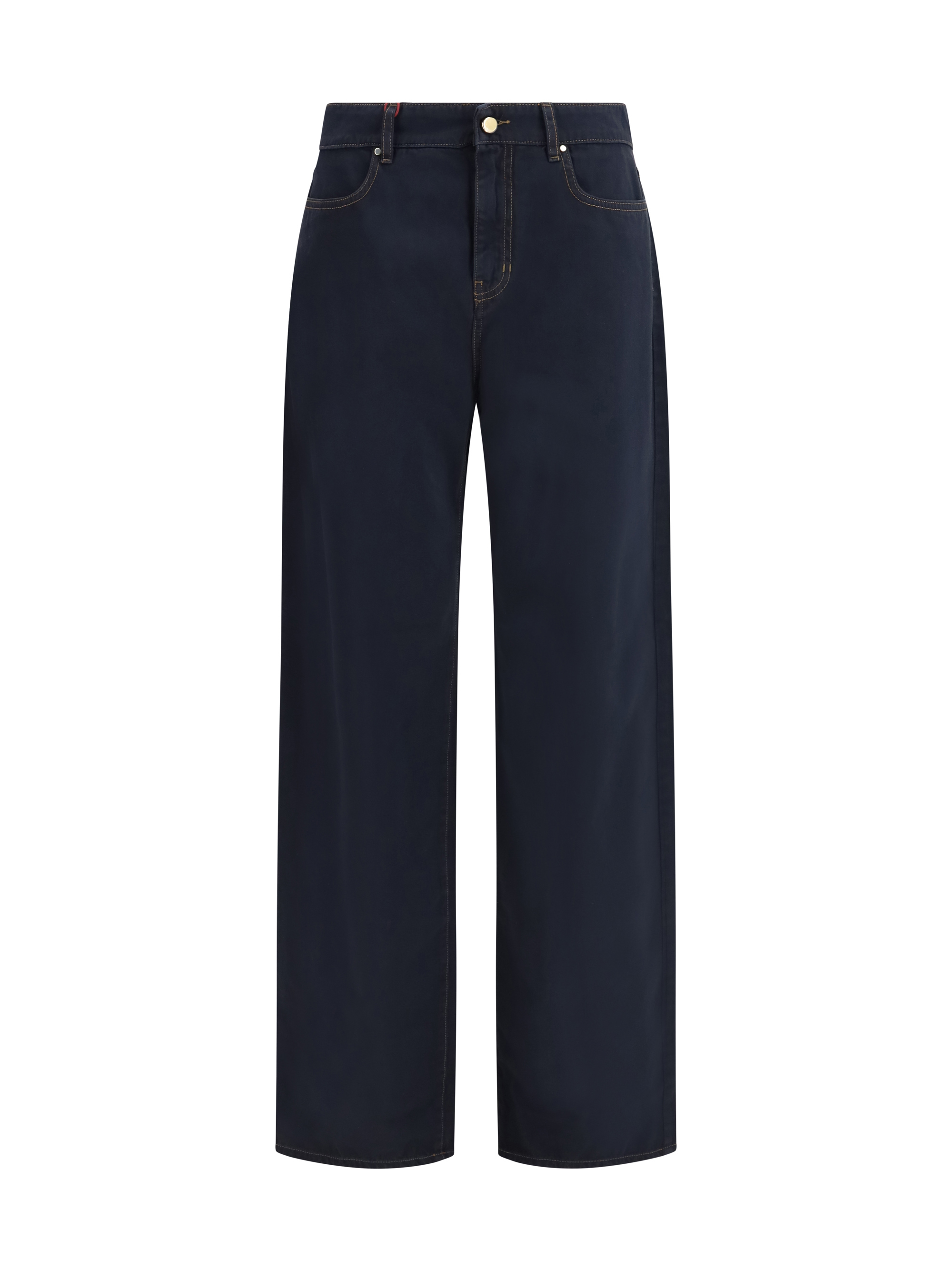 Baggy Pants in pure cotton satin