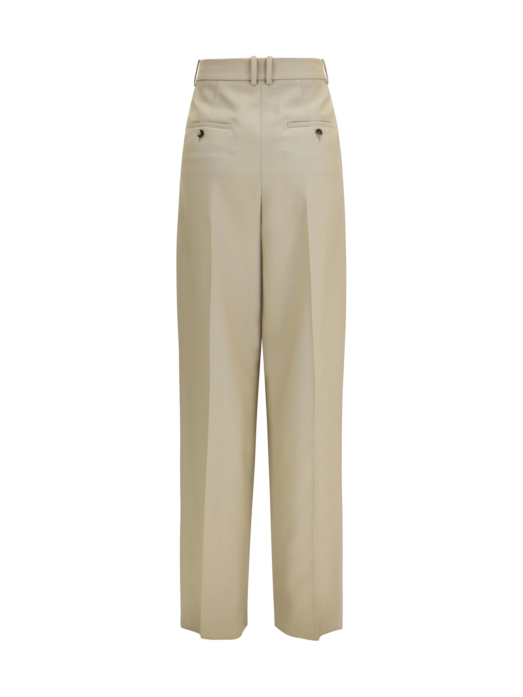 Tailored wool and silk canvas Pants