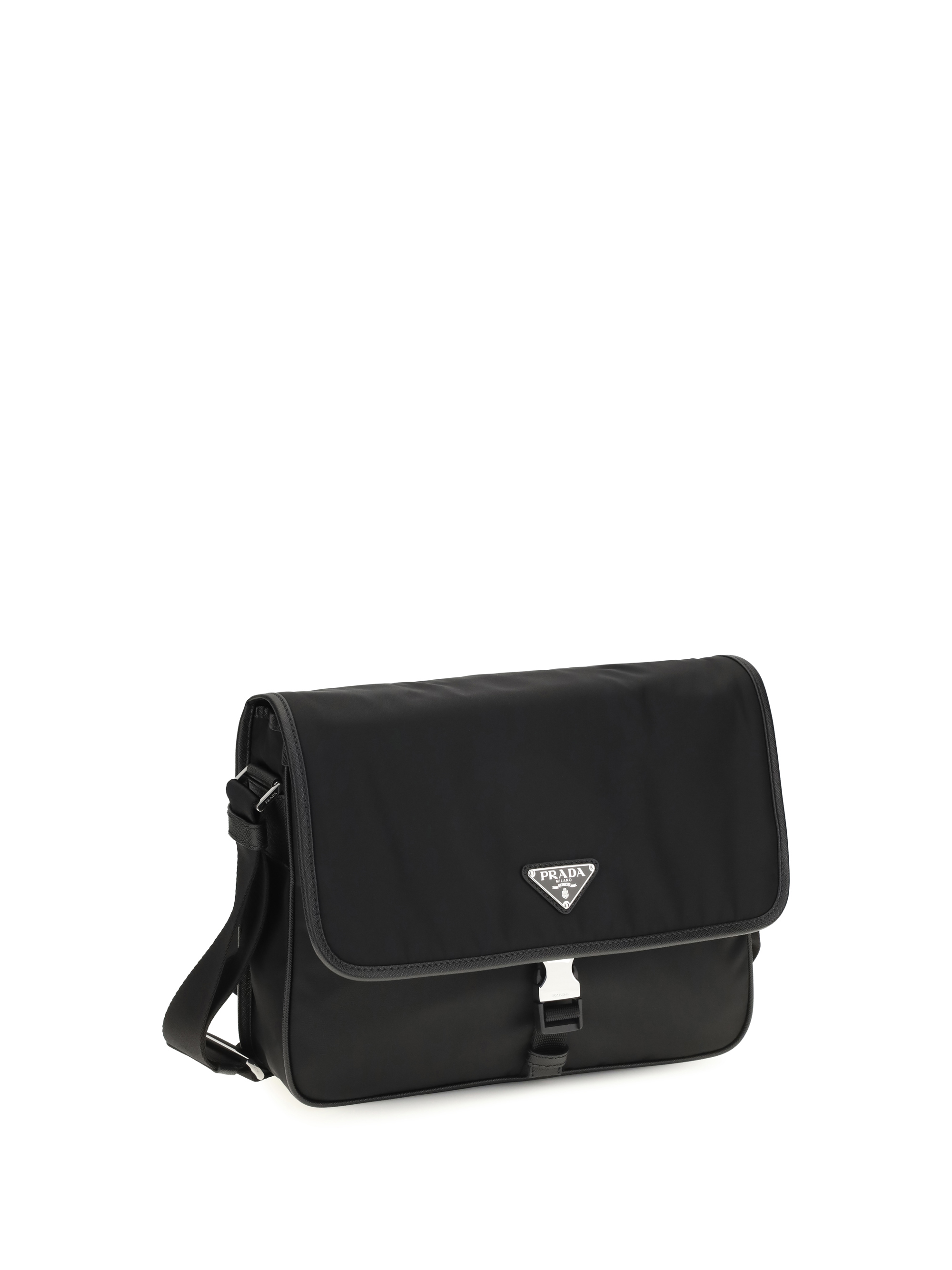 Re-Nylon and Saffiano Shoulder Bag