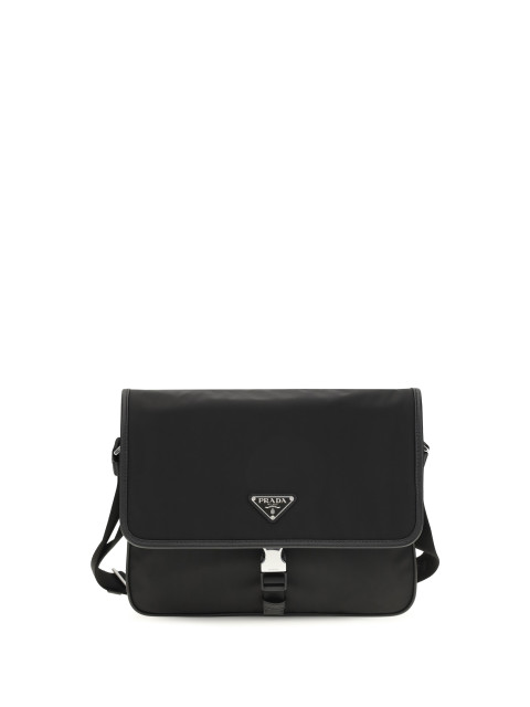 Re-Nylon and Saffiano Shoulder Bag