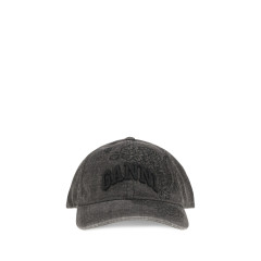 Baseball Cap in embroidered denim