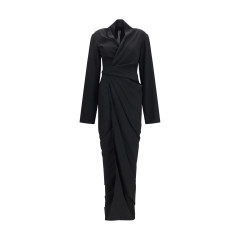 Wrap draped long Dress