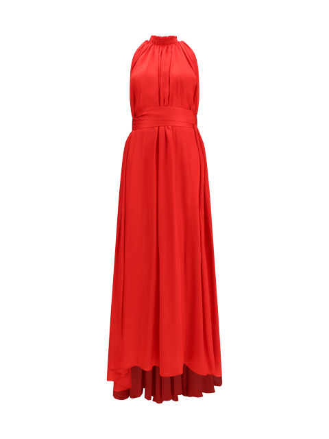 Belted pleated Dress