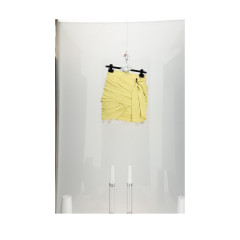 DRAPED MINI SKIRT