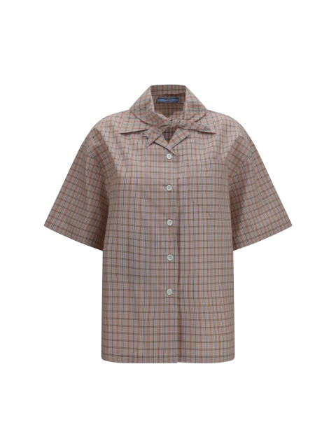 Short-sleeved Check Shirt