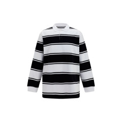 Striped long-sleeve Polo