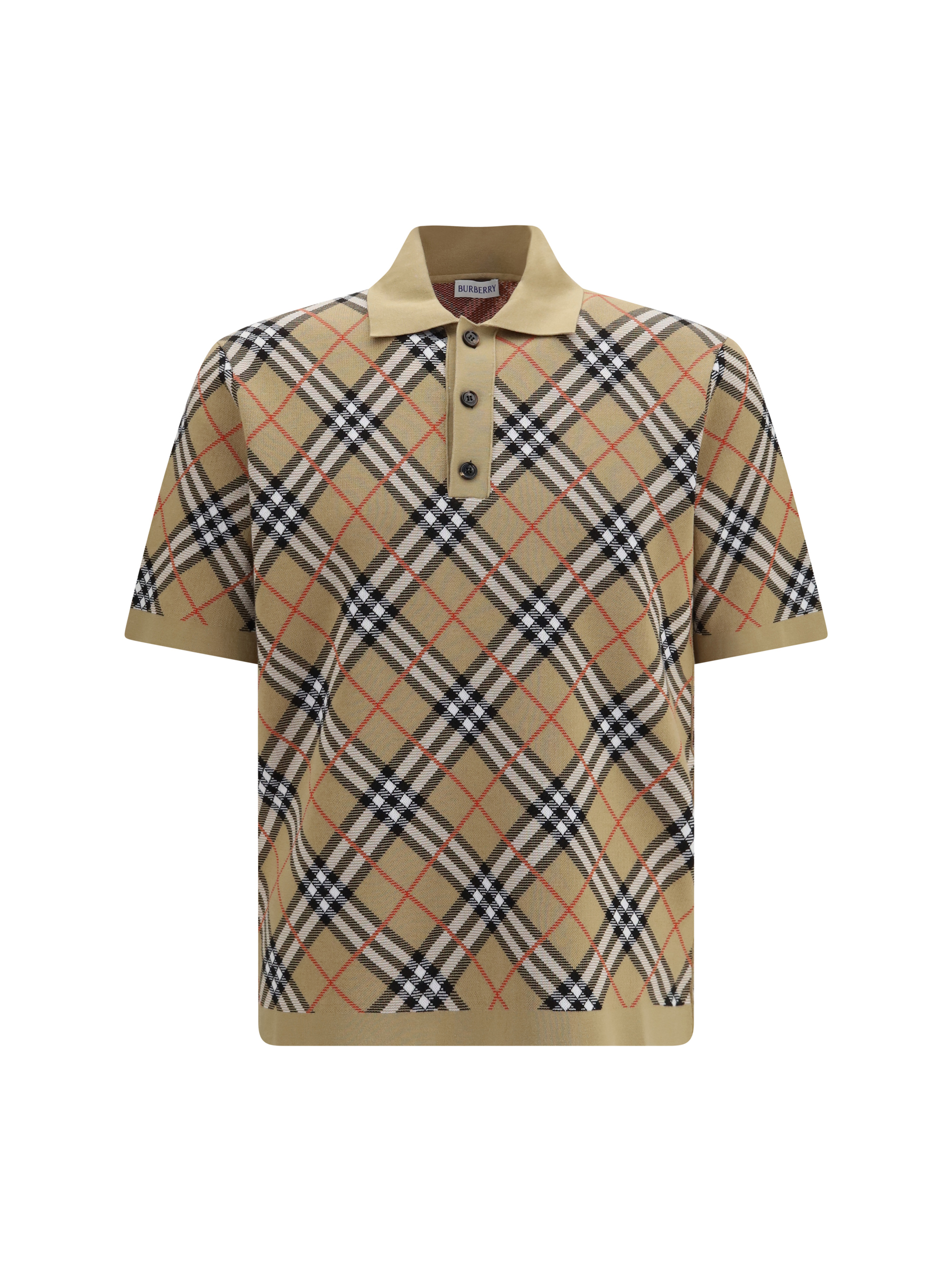 Check cotton blend Polo Shirt