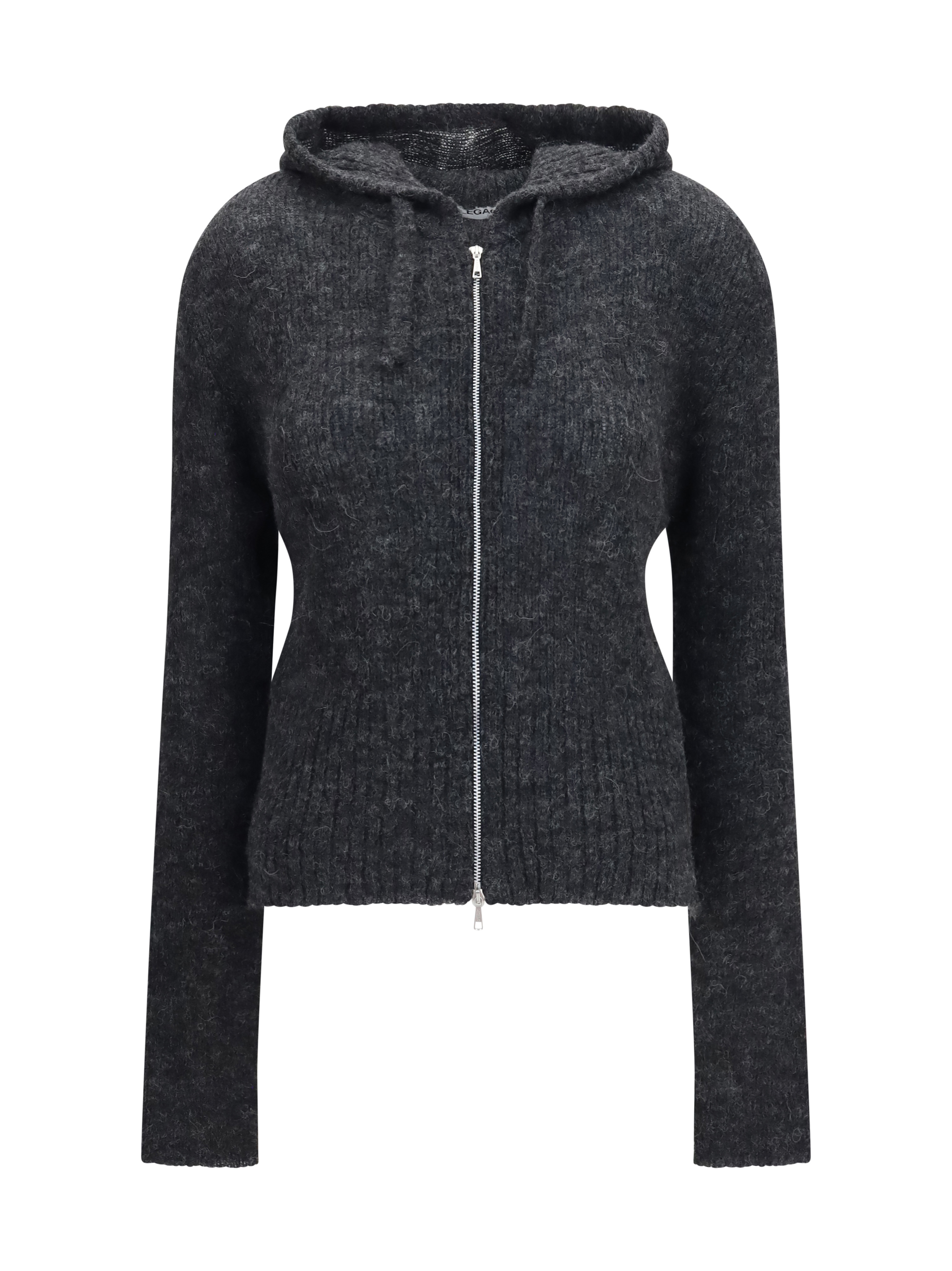 Alpaca-blend Zip-Up Hoodie