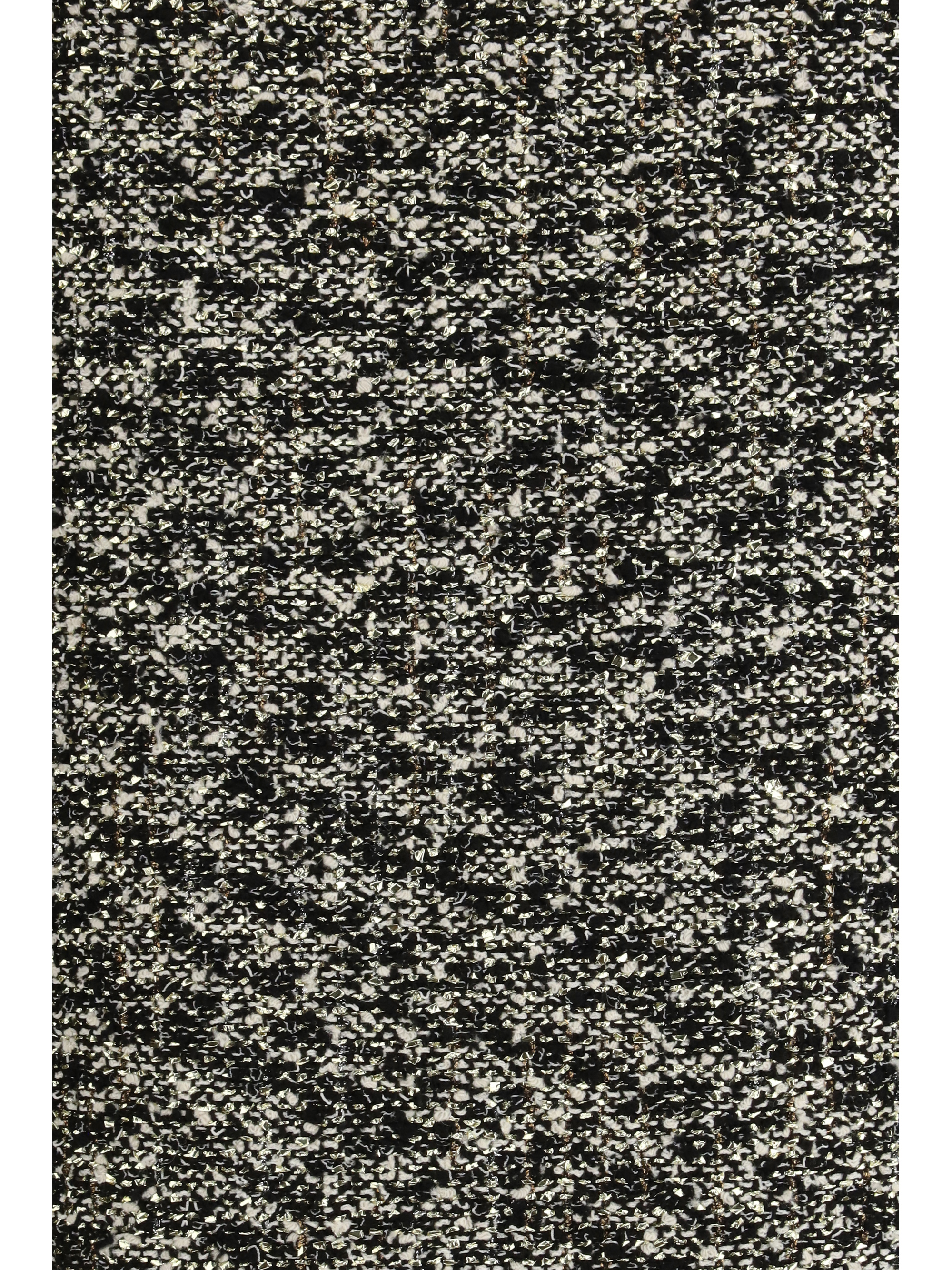 Midi Skirt in laminated bouclé fabric