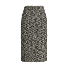 Midi Skirt in laminated bouclé fabric