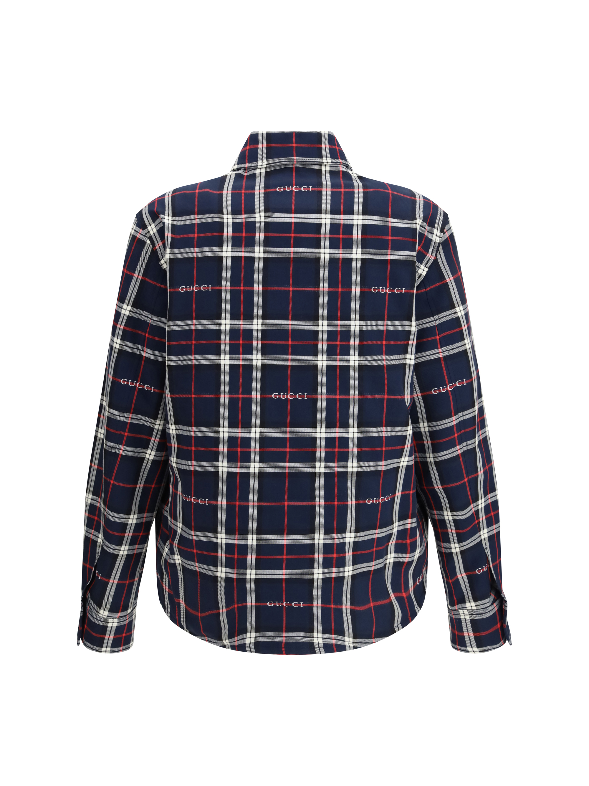Padded tartan cotton jacquard Shirt