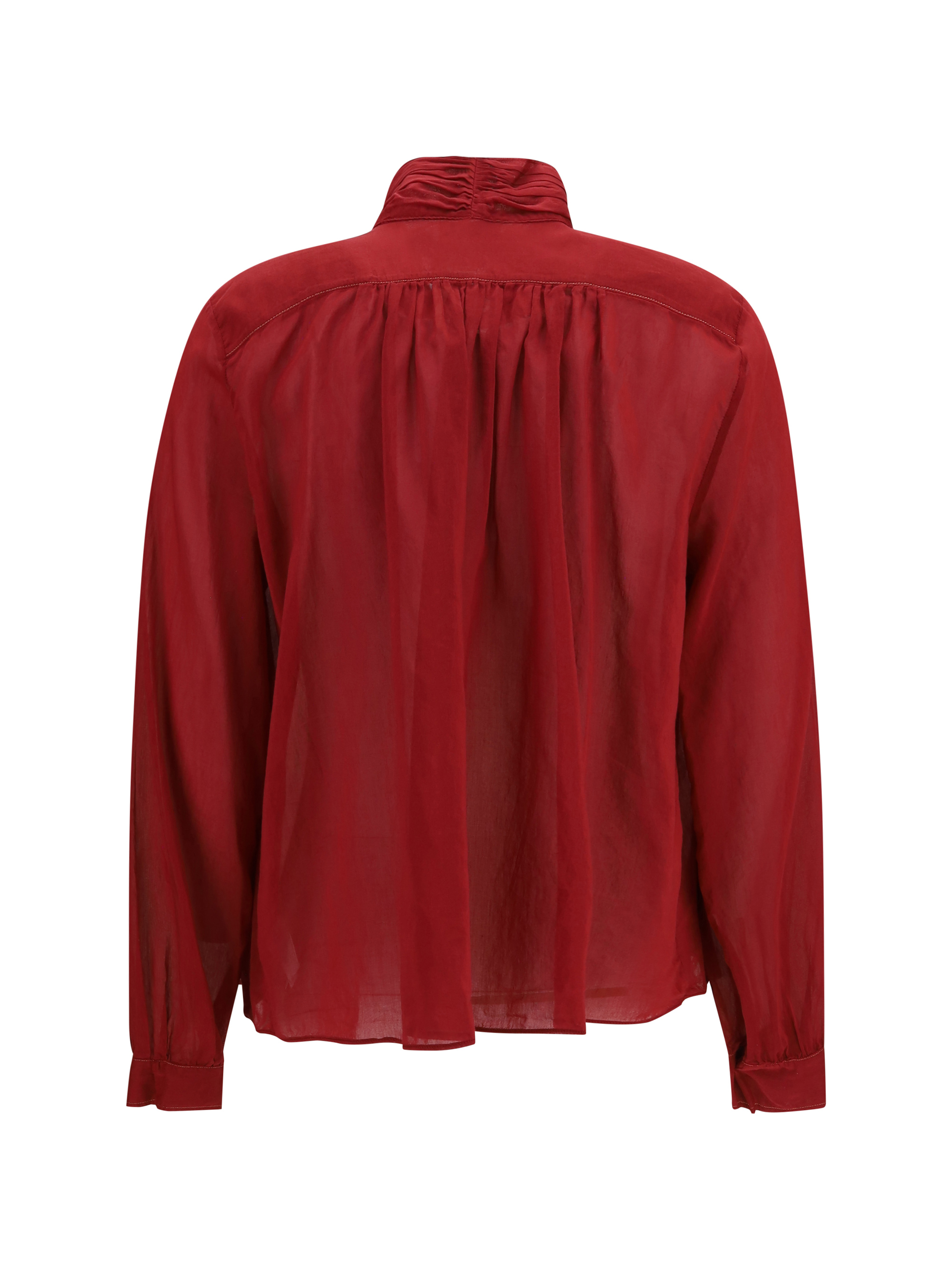pleated high-neck Blouse