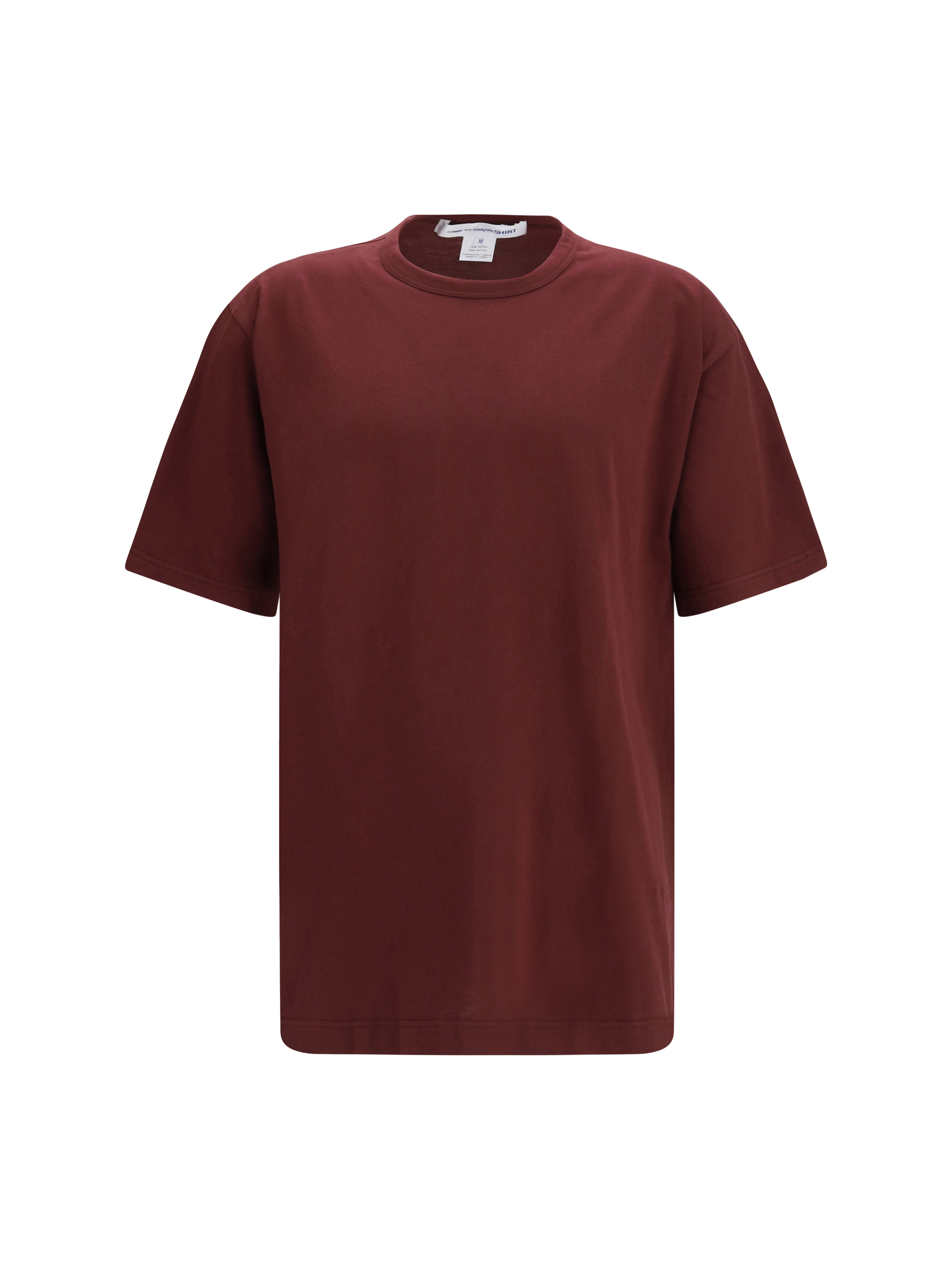 Short-sleeved cotton crewneck T-shirt