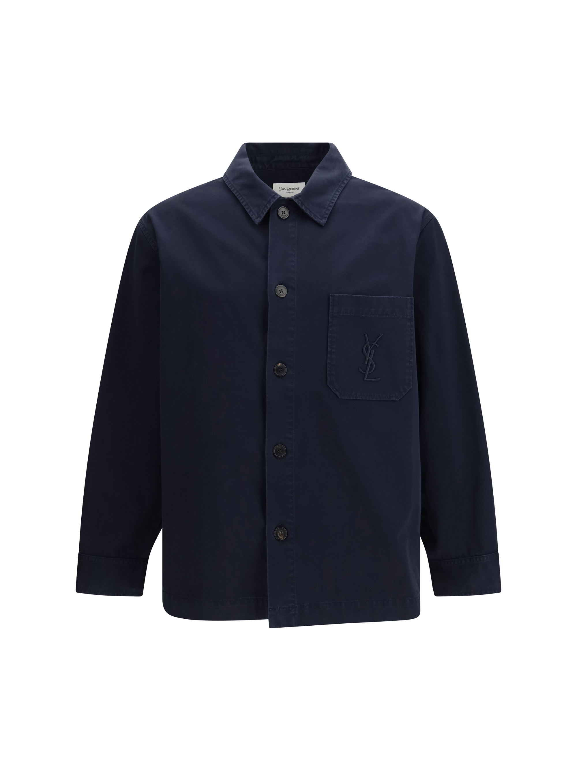 Cassandre Overshirt in gabardine with logo