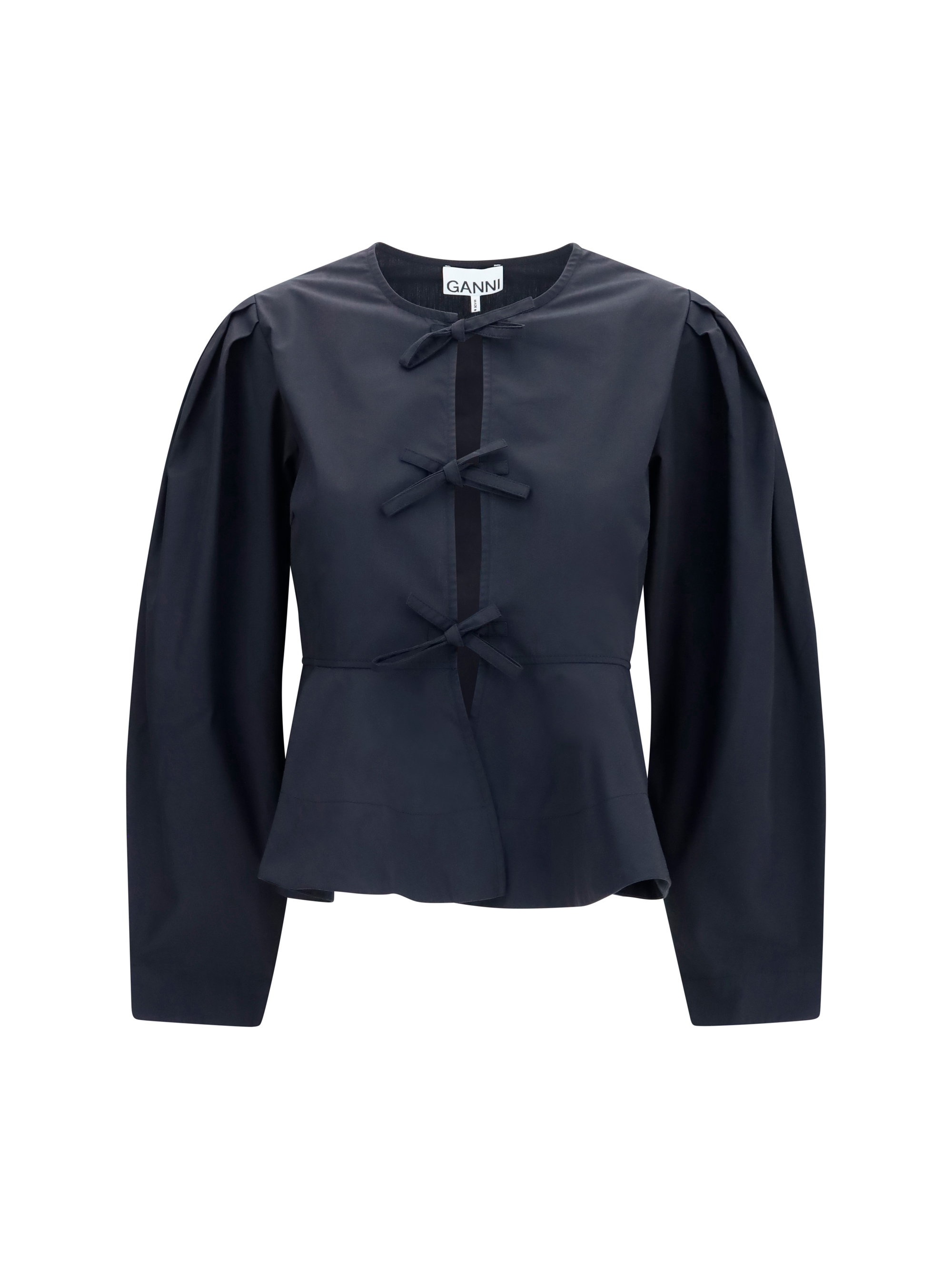 Cotton poplin Blouse with bows