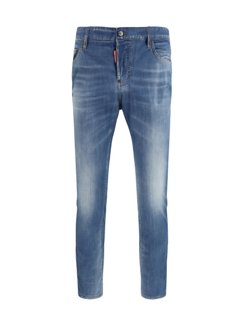Cotton Jeans with logo application