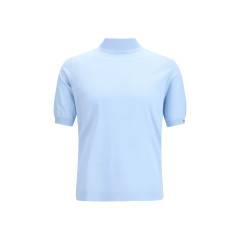 Short-sleeve cotton Sweater