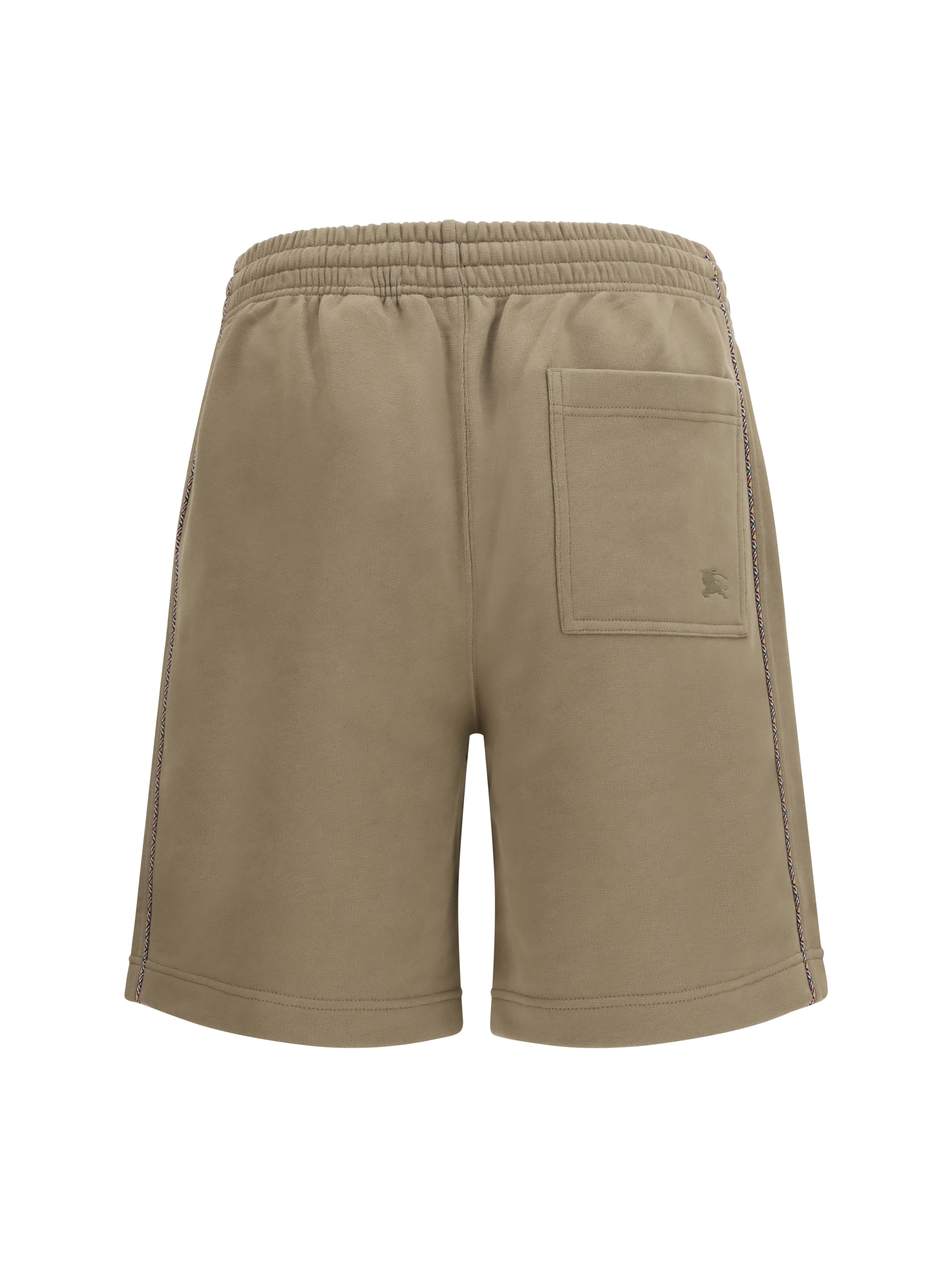 Cotton Shorts with Check trims