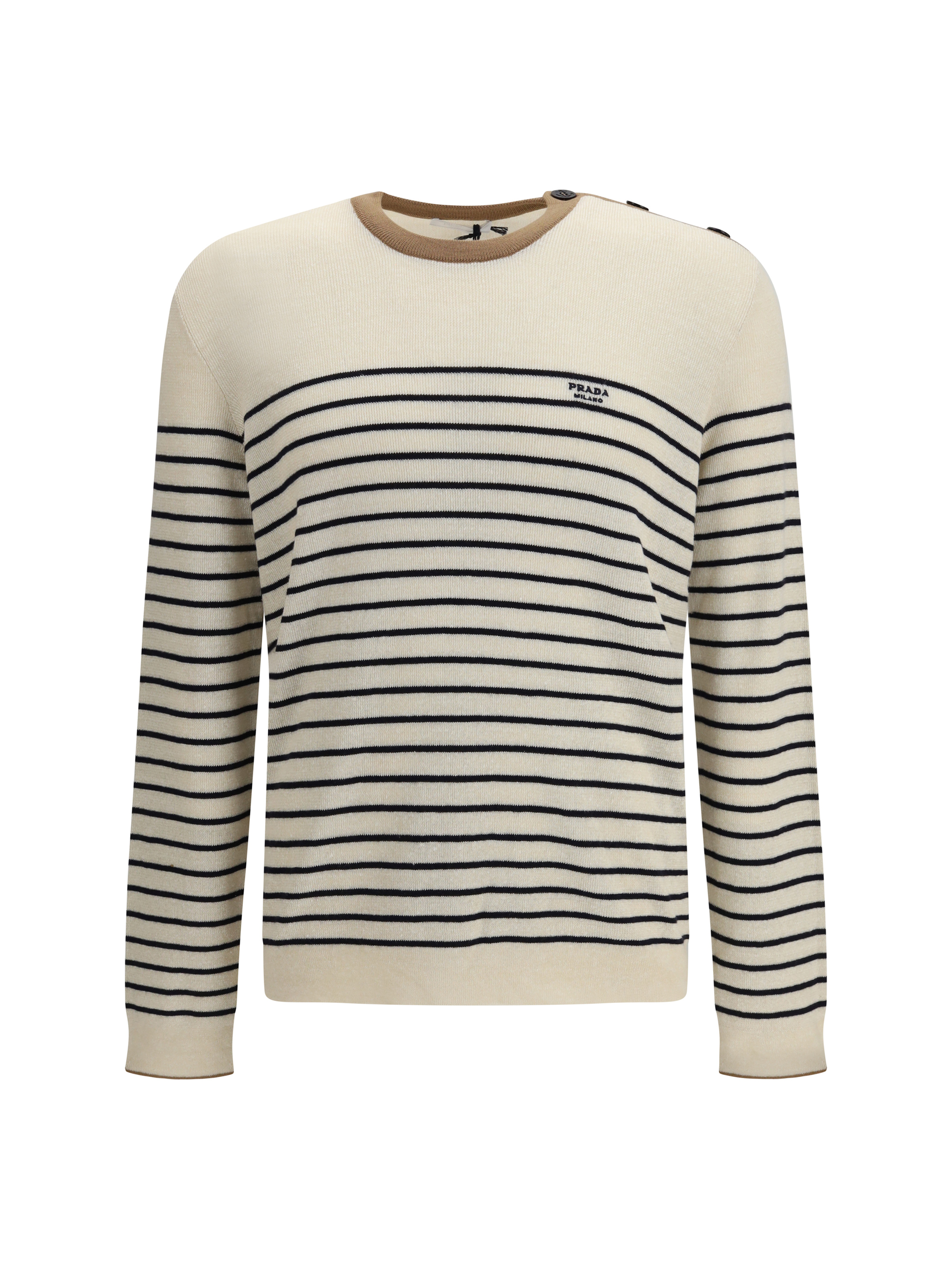jacquard wool and cotton blend Sweater