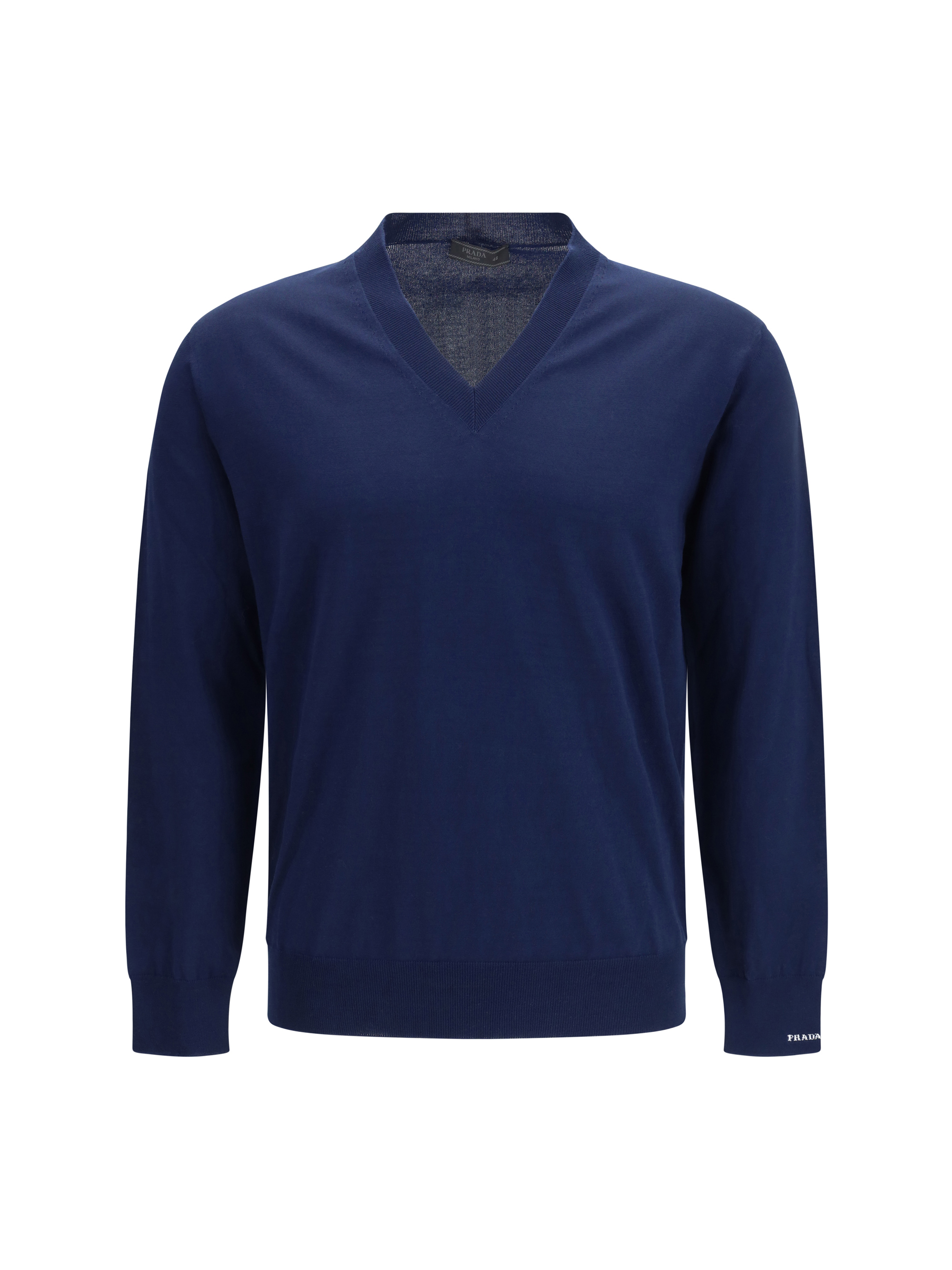 Cotton V-neck Sweater