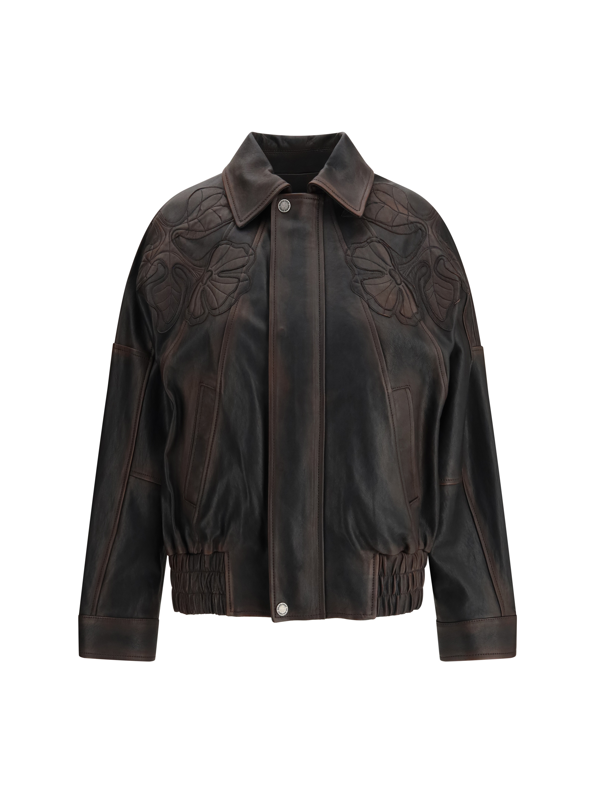 Nappa leather bomber Jacket