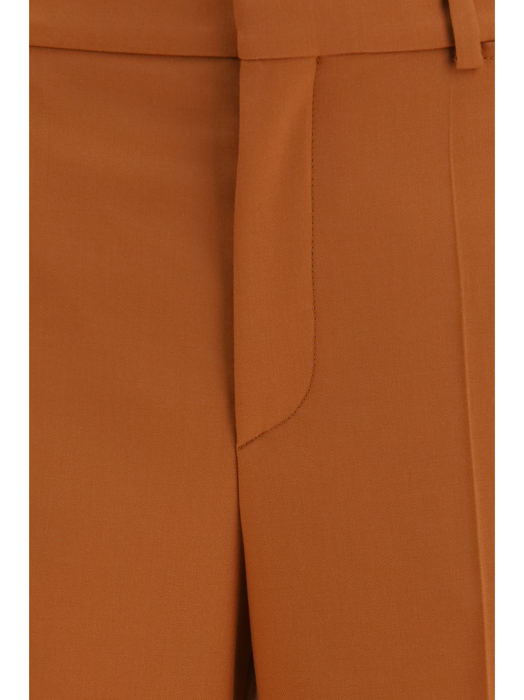 High-waisted flared cotton Pants
