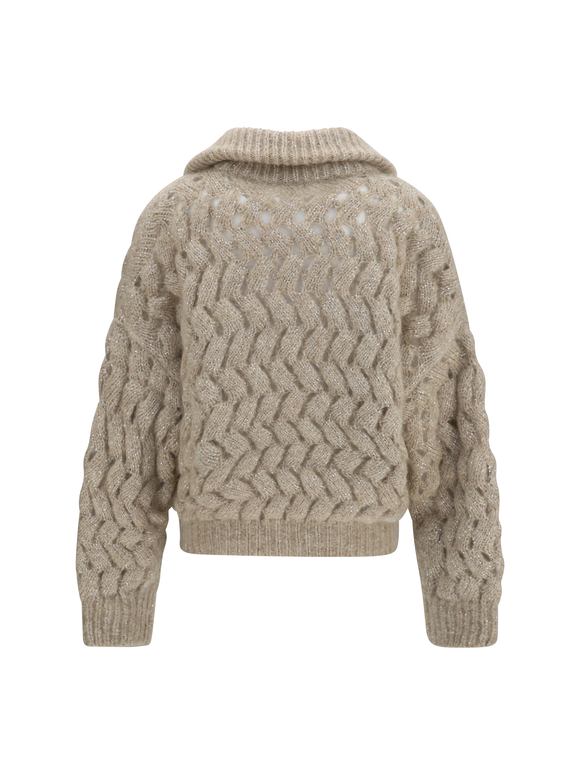 Mohair and wool blend Cardigan