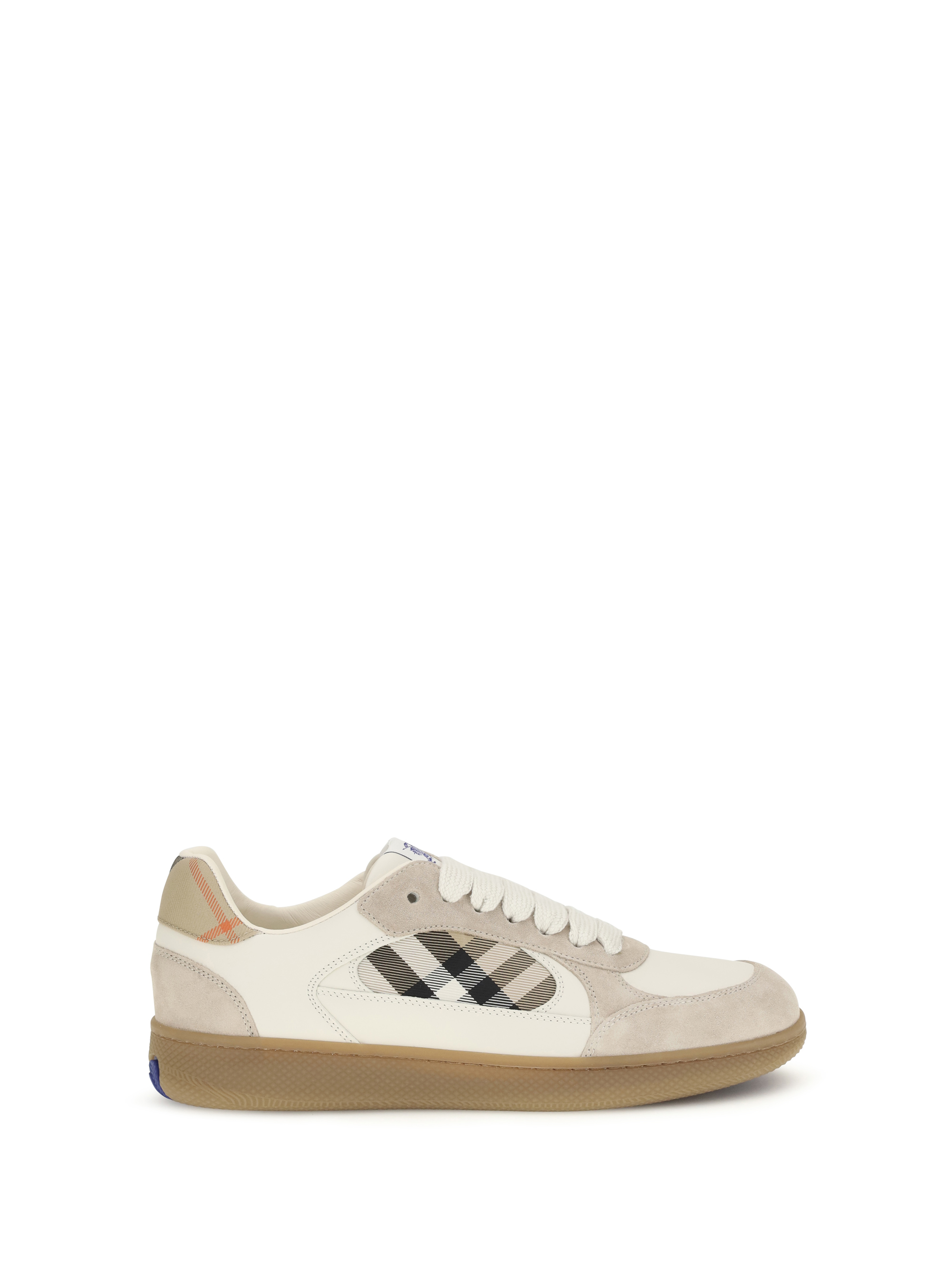 Terrace leather and Check Sneakers