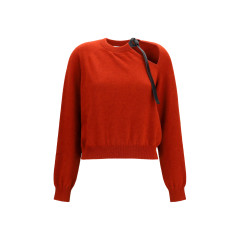 Crewneck Sweater with cut-out detail