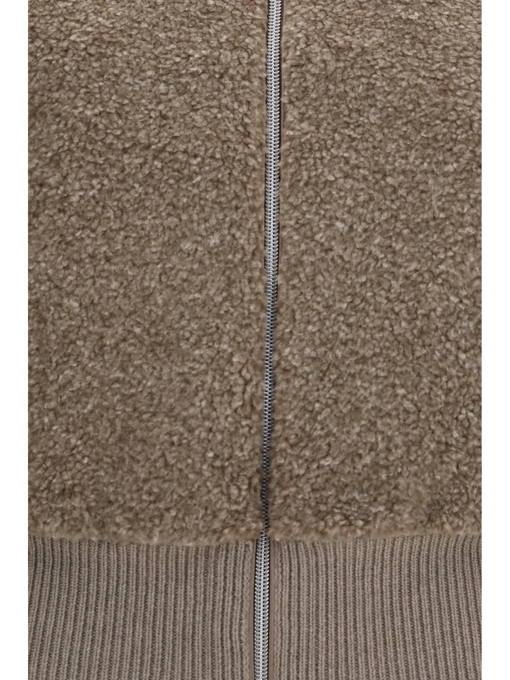 Resort ribbed pure wool Cardigan