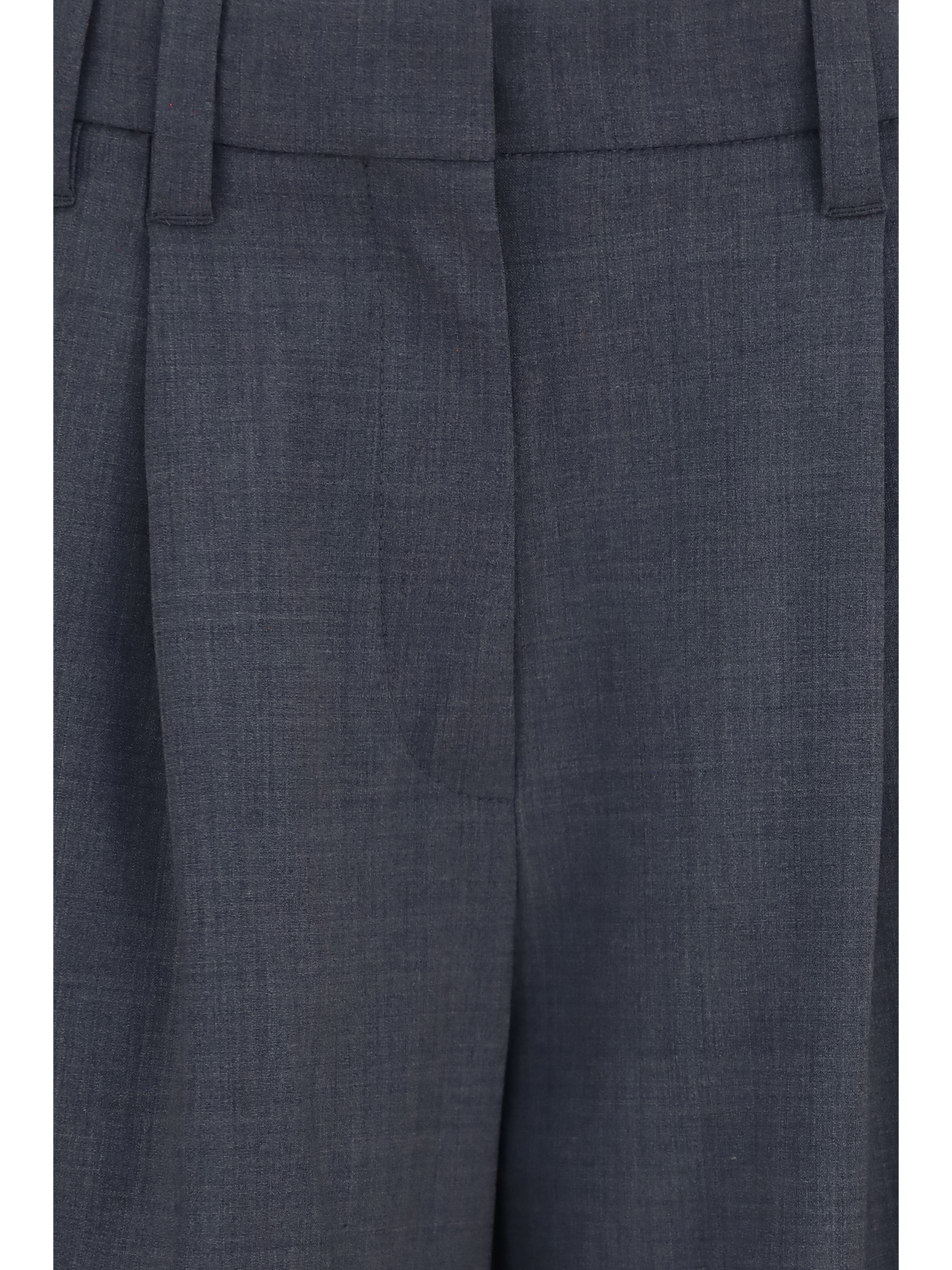 Tropical wool tailored Pants with Monili detail