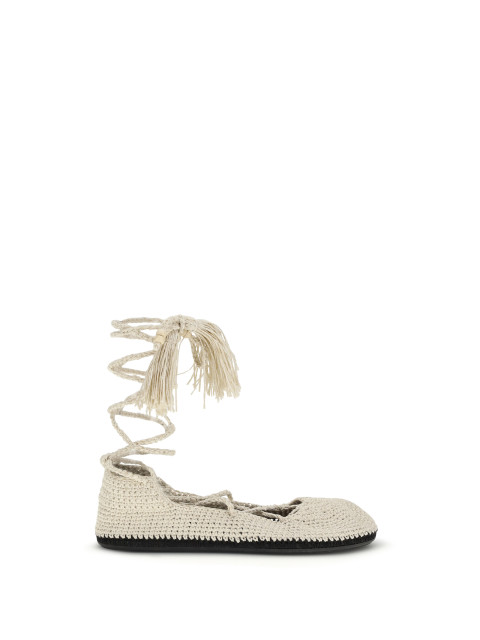 The Sound Of The Sea lace-up Ballerinas