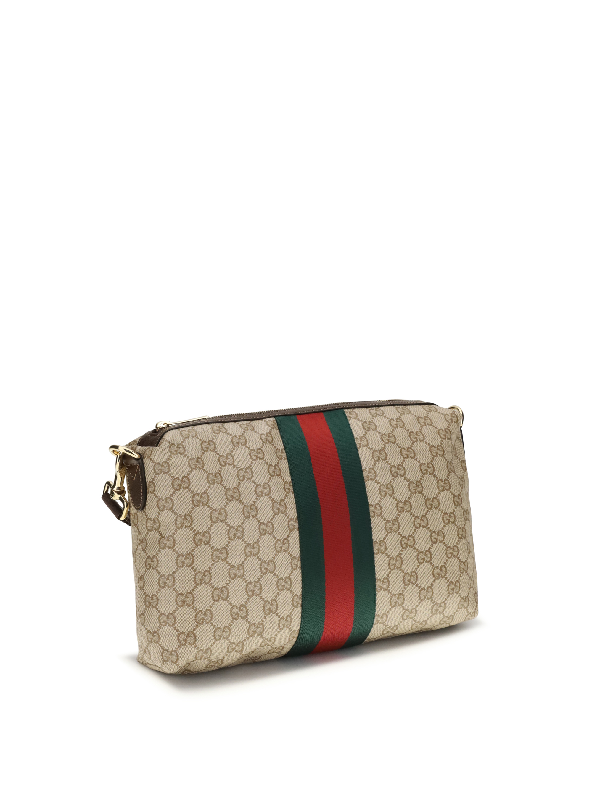 Medium GG Shoulder Bag with Web stripe