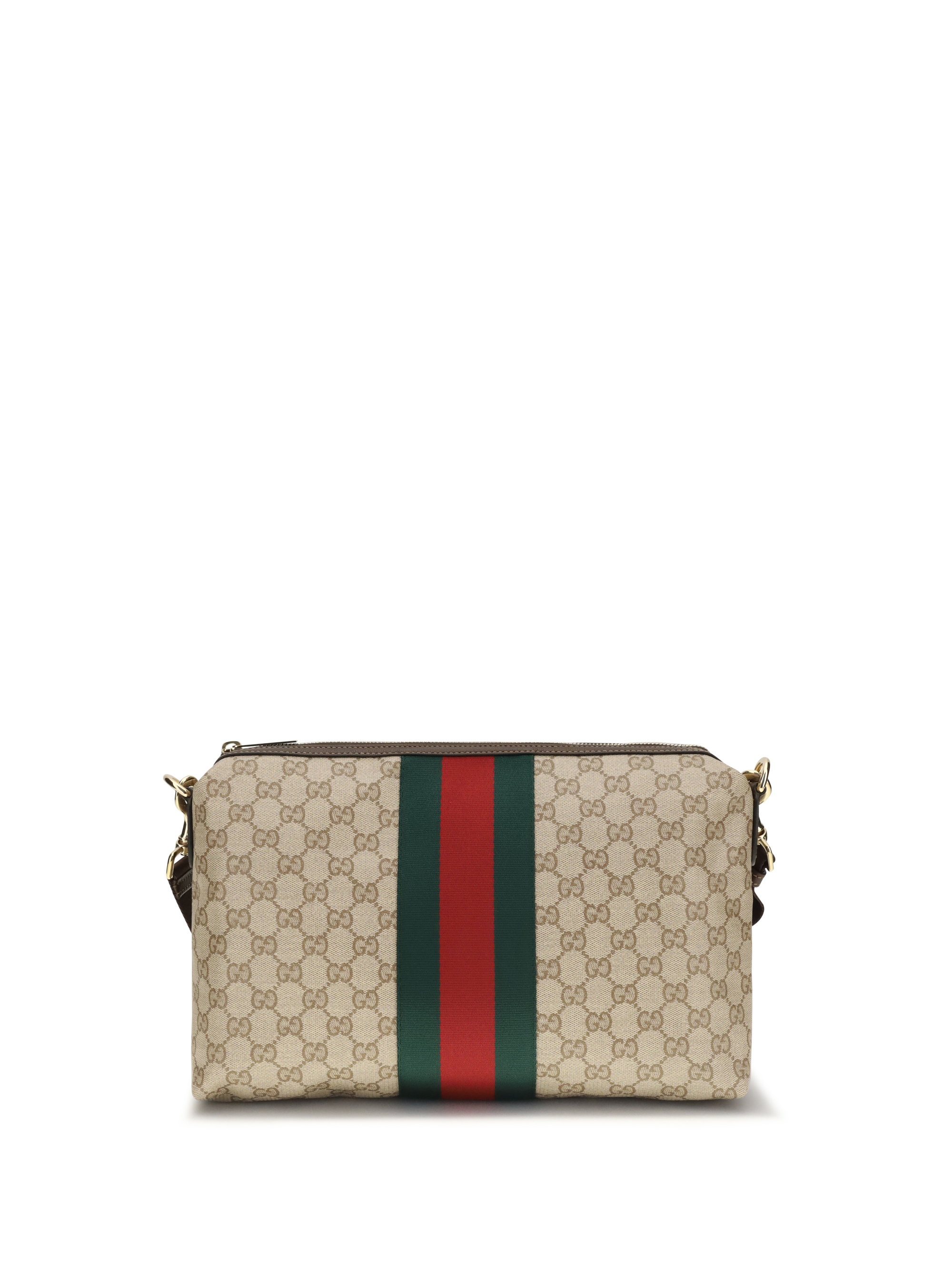 Medium GG Shoulder Bag with Web stripe