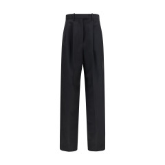 Double-pleat Pants in wool and mohair