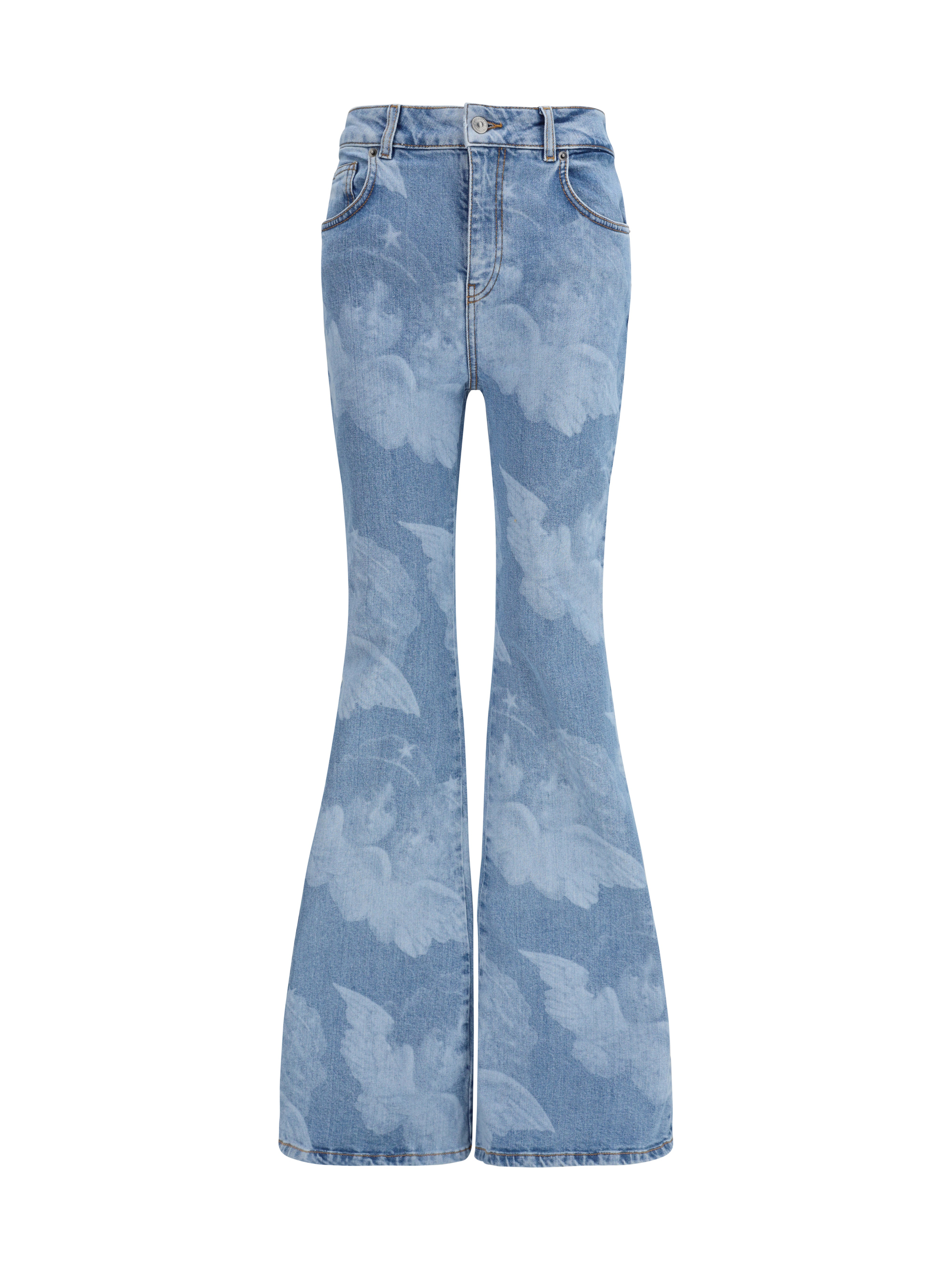 Flare skinny Angel-print Jeans