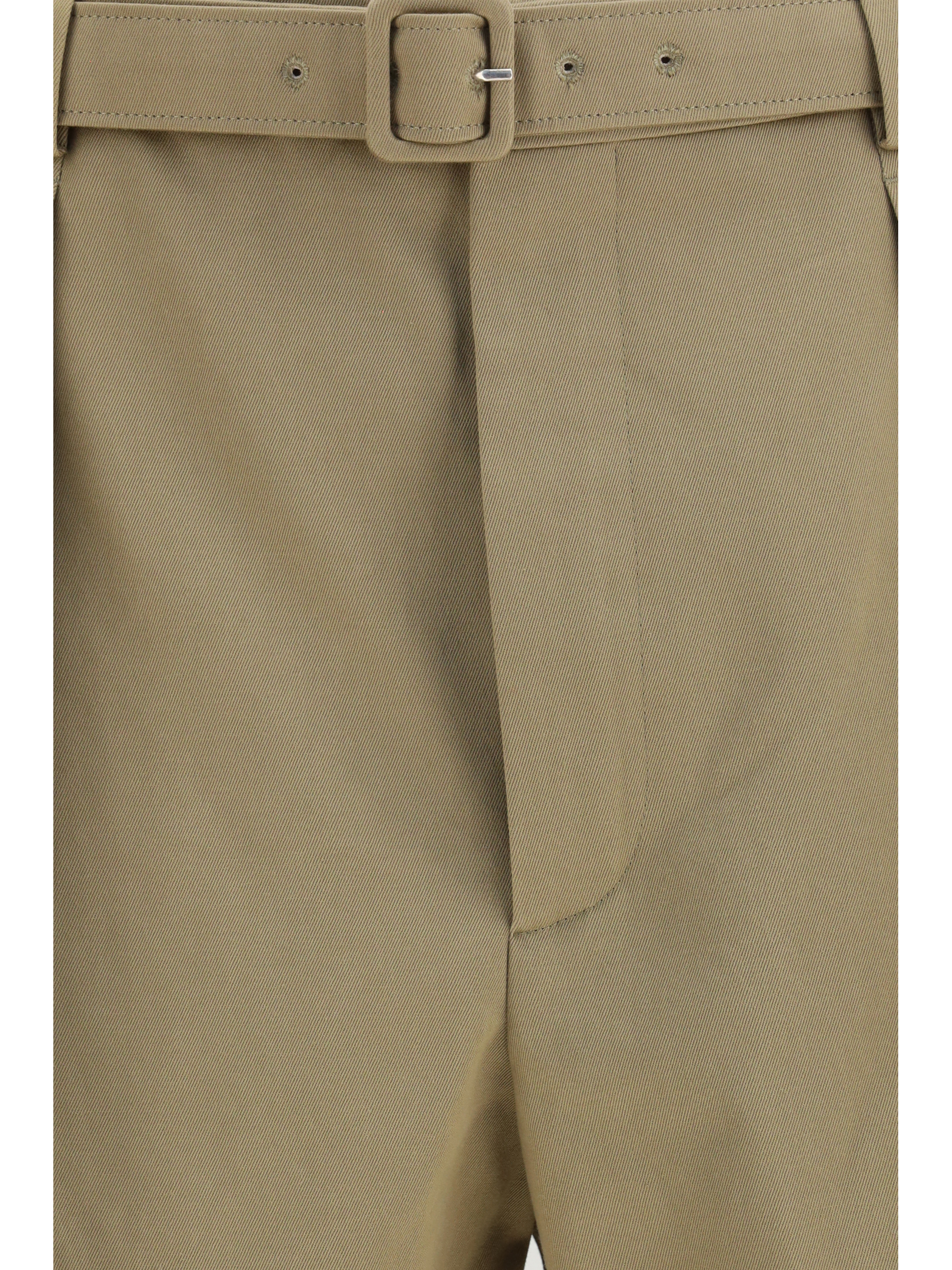Pleated belt Shorts