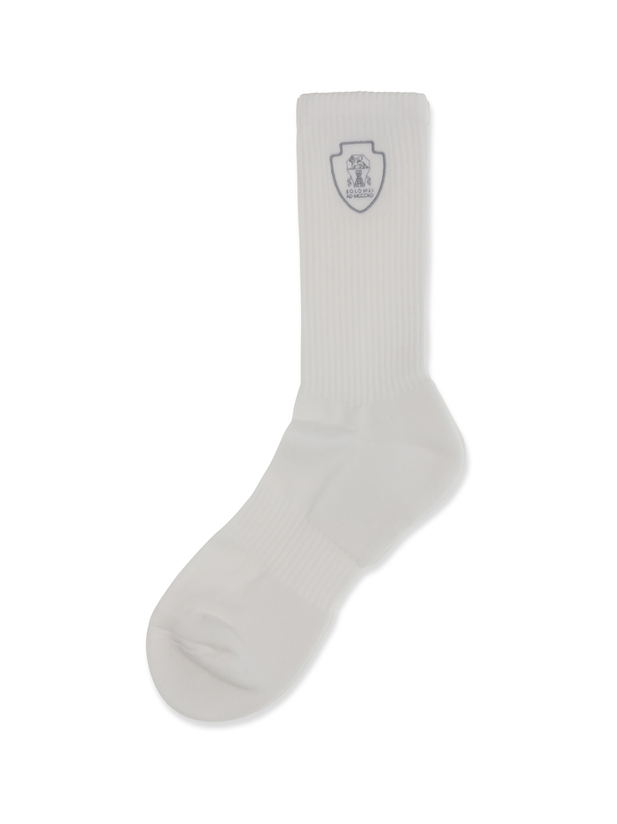 Ribbed cotton knit Socks