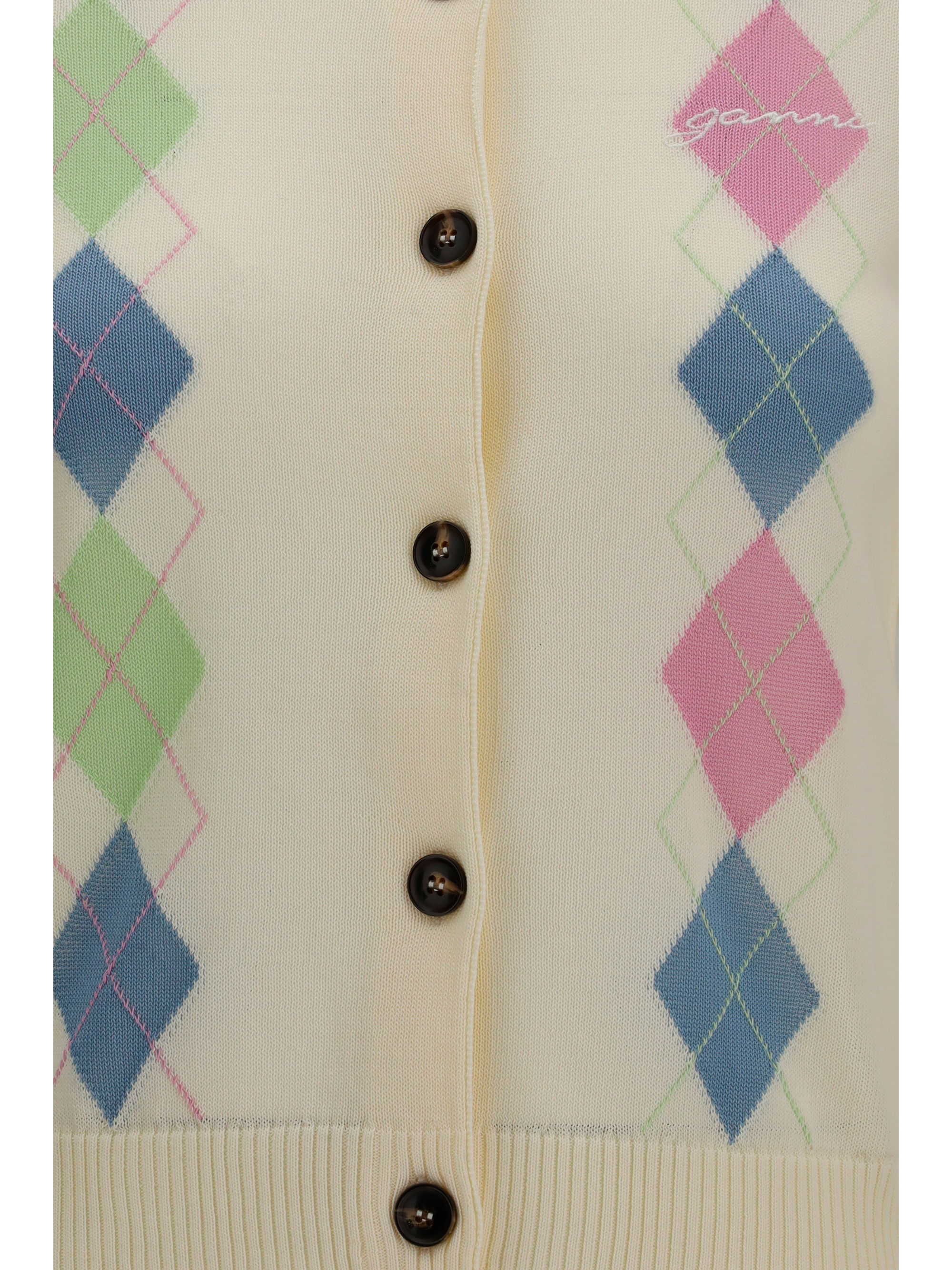 Diamond-pattern Cardigan