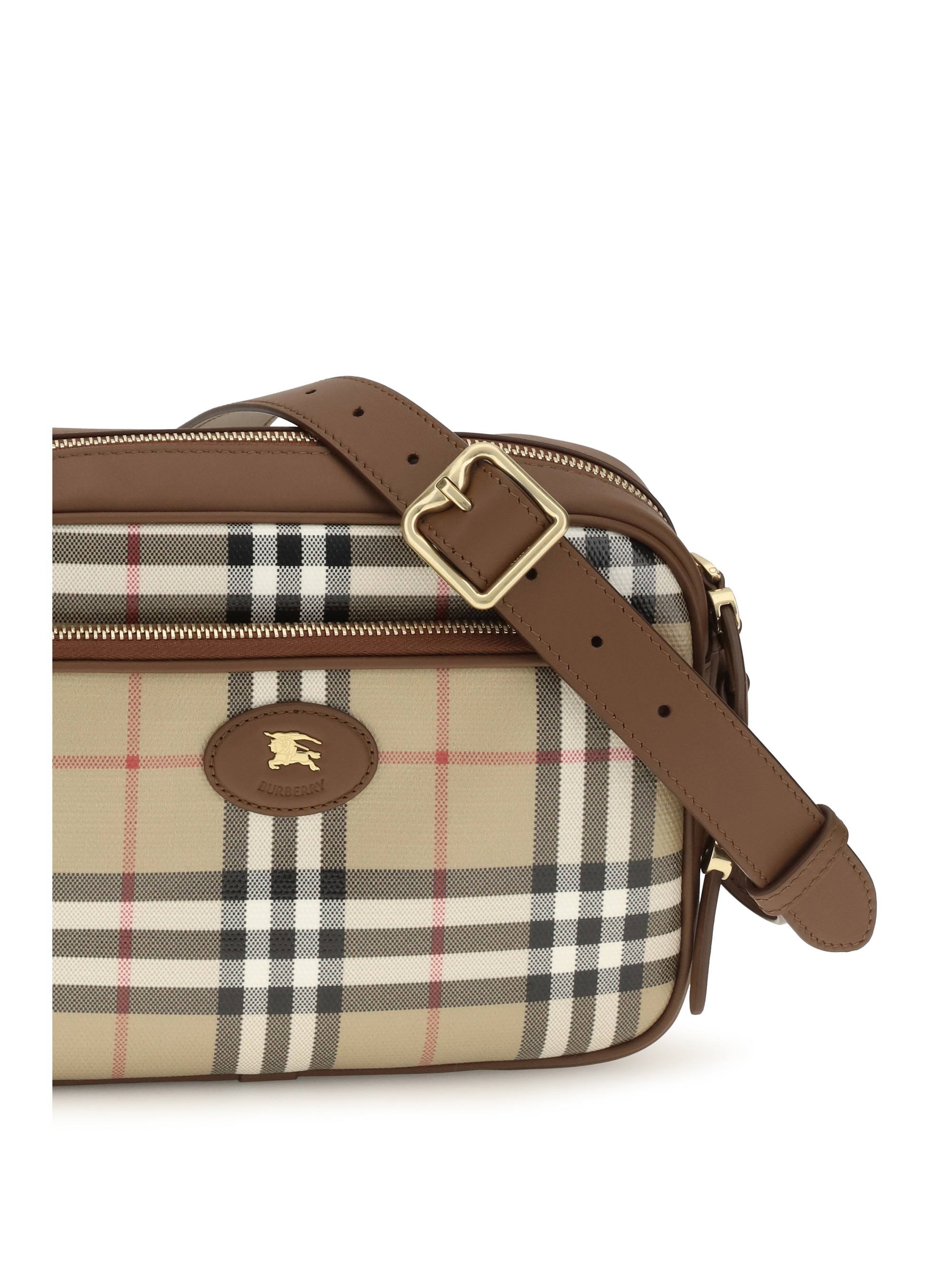 Check front pocket Shoulder Bag