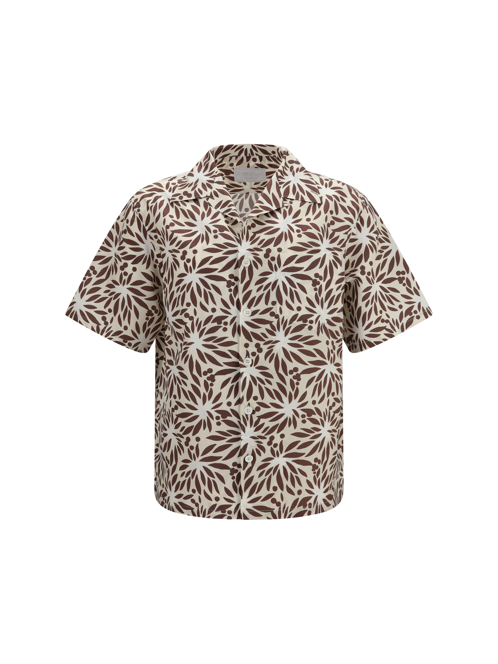 Printed cotton bowling Shirt