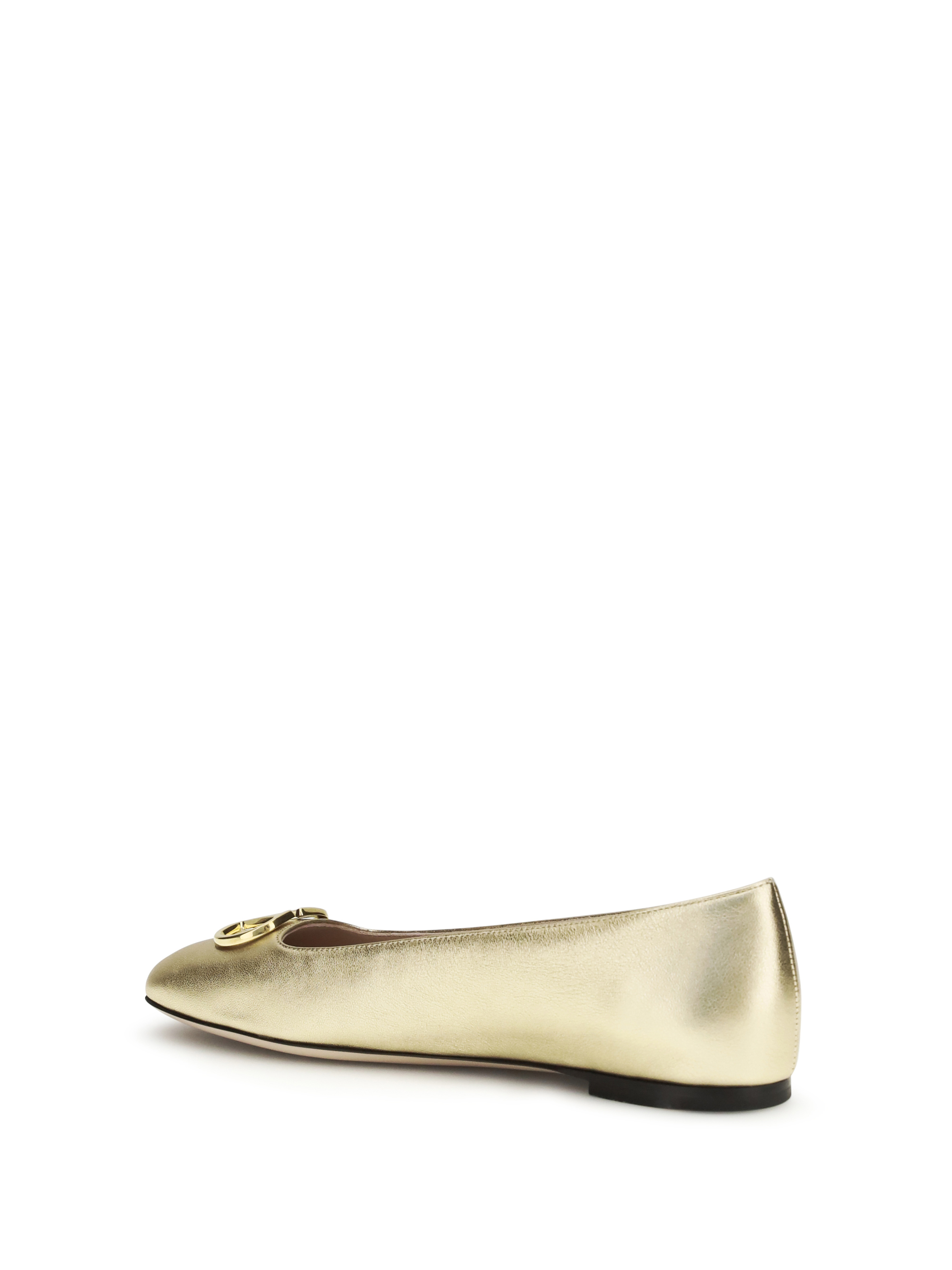 VLogo Signature laminated nappa Ballerinas