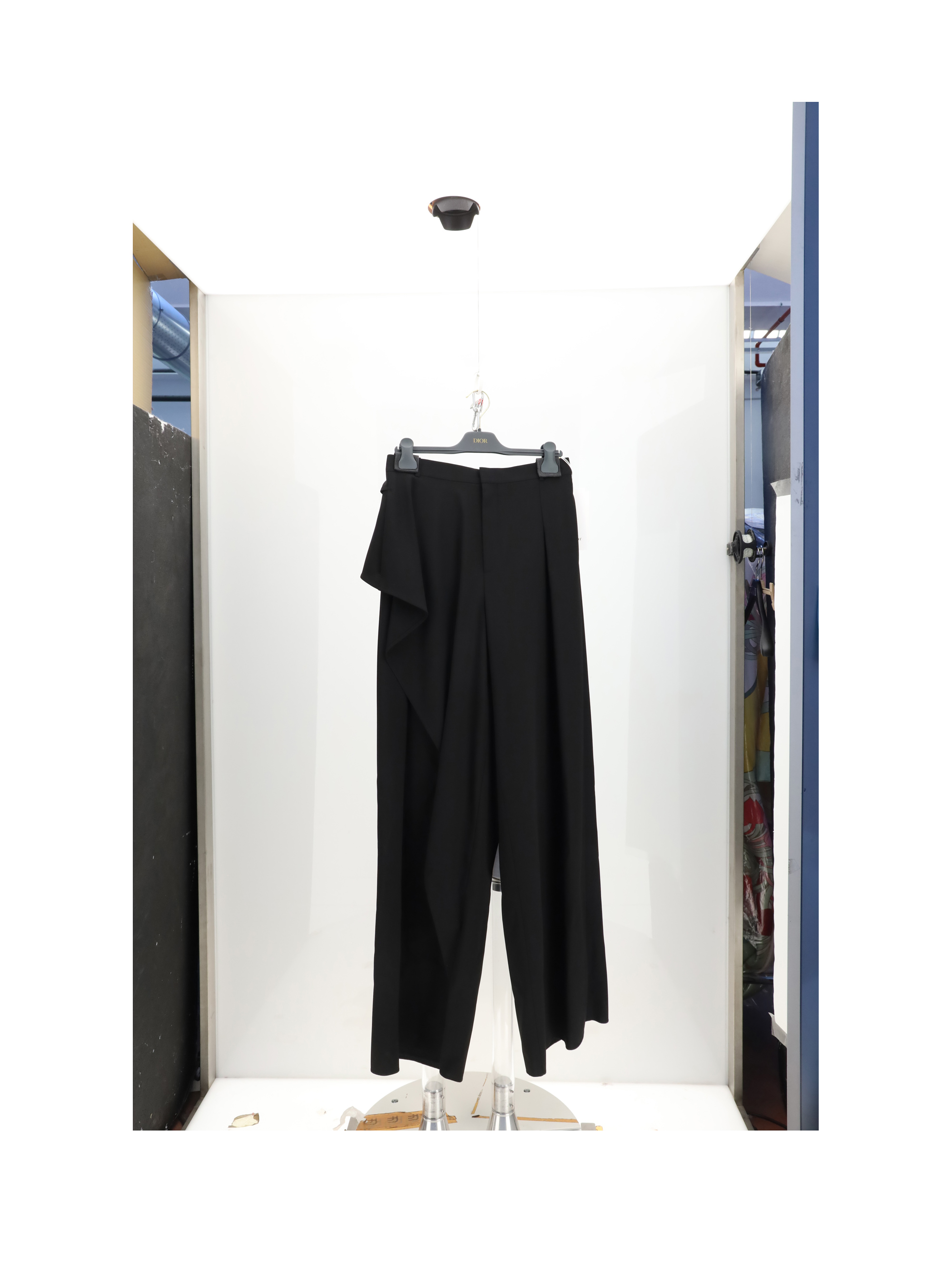 RUFFLE PANTA NERO