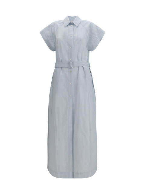 Long poplin chemisier Dress