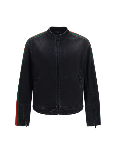 Cotton denim biker Jacket