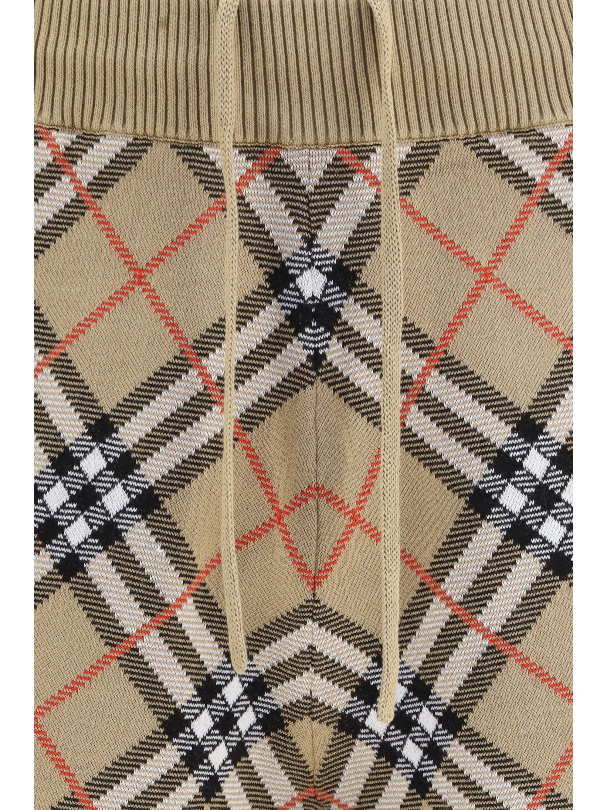 Check cotton blend Shorts