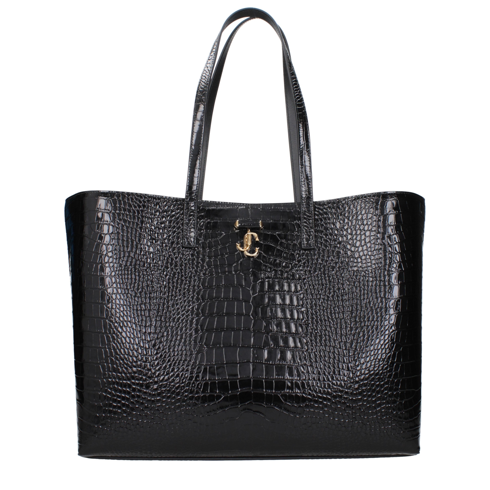 [Jimmy Choo] Tote bag SS25 JCBSHOPPINGLOCCLBLACK