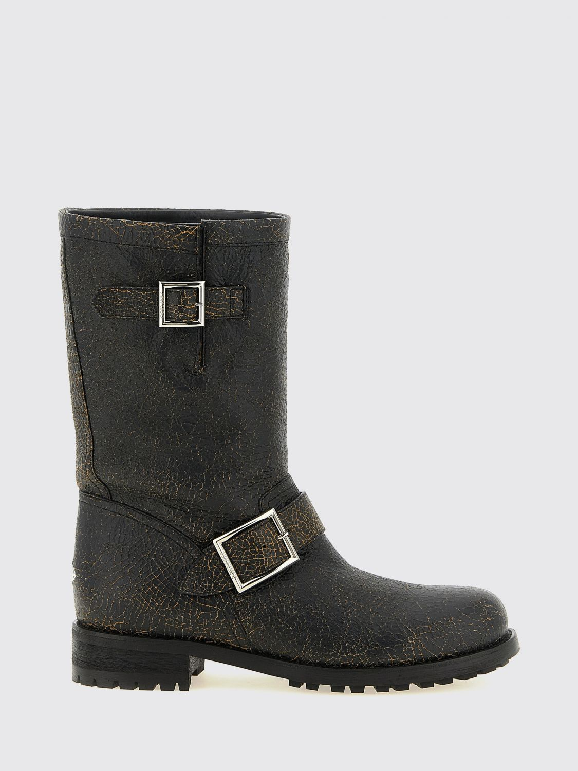 [Jimmy Choo] Boots FW26 BIKERMIDCTH BLACKTOFFEE