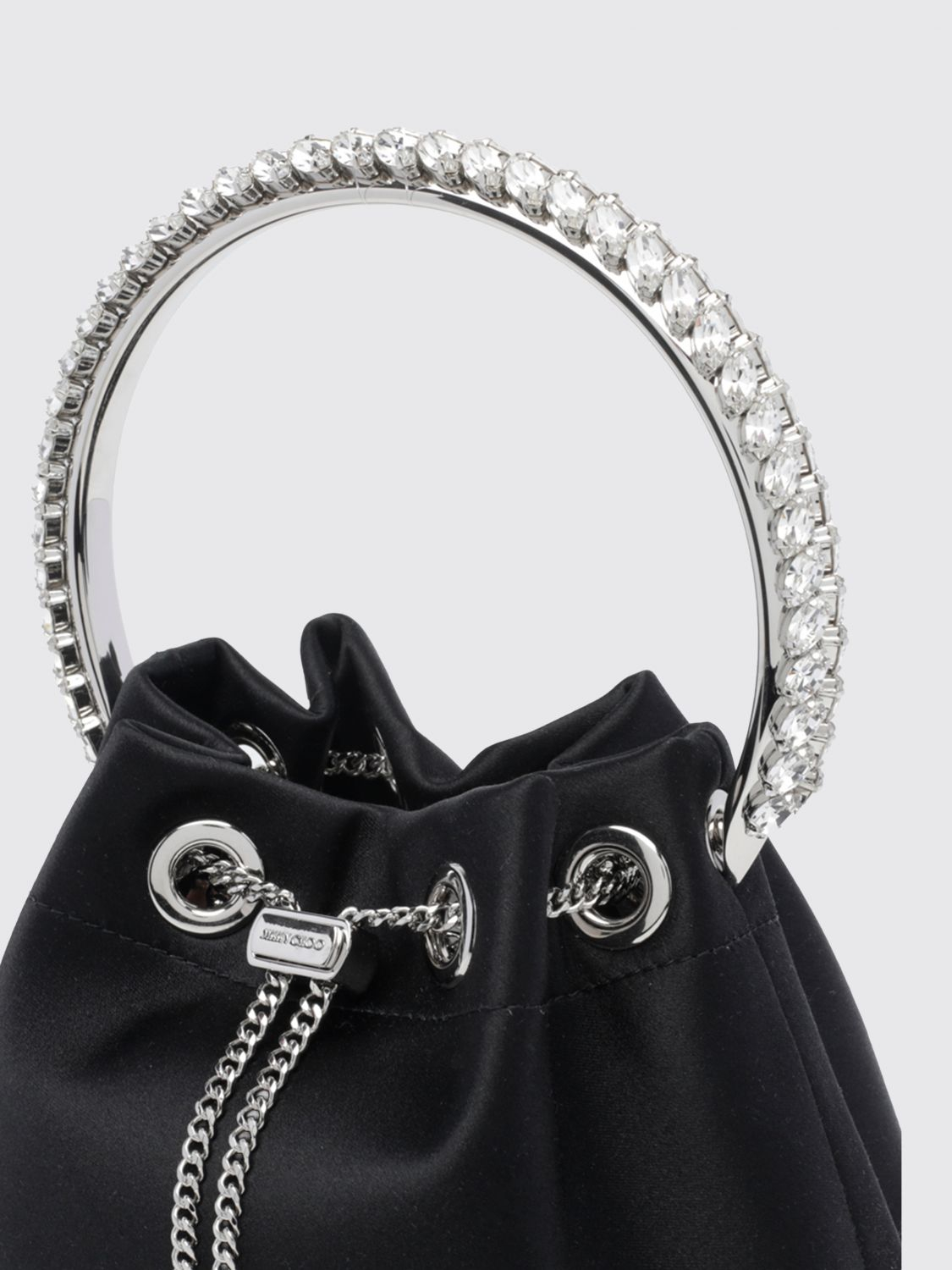 [Jimmy Choo] Tote bag FW26 BONBONVKM BLACK/CRYSTAL