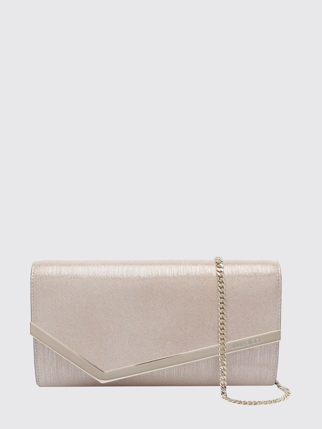 [Jimmy Choo] Clutch bag FW26 EMMIEHRK SOFT GOLD/LIGHT GOLD